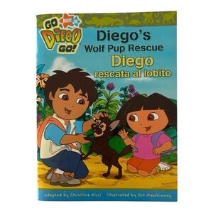 🦋 5/$25 - Nick Jr’s Go Diego Go! Diego’s Wolf Pup Rescue Book (2006)